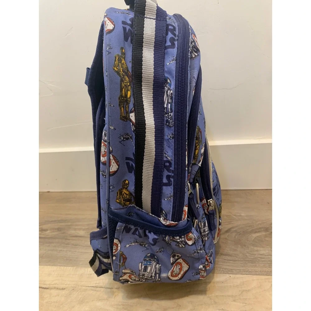 Pottery Barn Kids Star Wars Small Blue Droid Rolling Backpack Kids